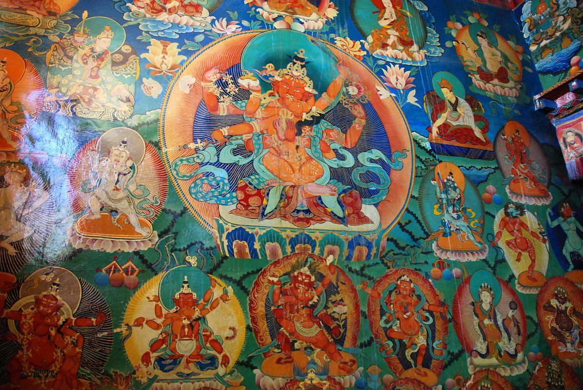 10 Rongbuk Monastery Main Chapel Wall Painting Of Lord Of The Dance And His Consort In Yabyum